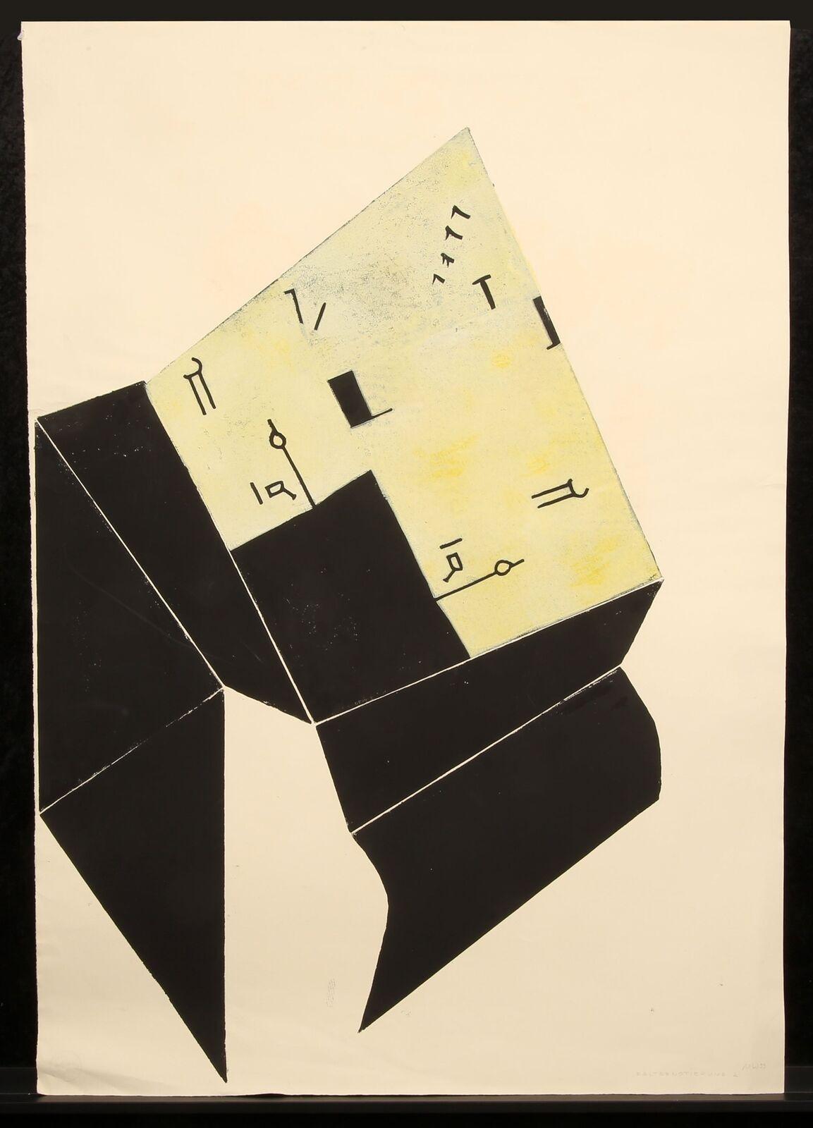 Martel Wiegand
Falter Notierung 2
Taglio del linoleum
1996
39,37 x 26,77 pollici (100 x 68 cm)
Edizione: Unico
Monogramma e data a mano
Il COA ha fornito

*Condit: Qualche sgualcitura lungo i bordi; può essere eliminata con una pressione. Per il