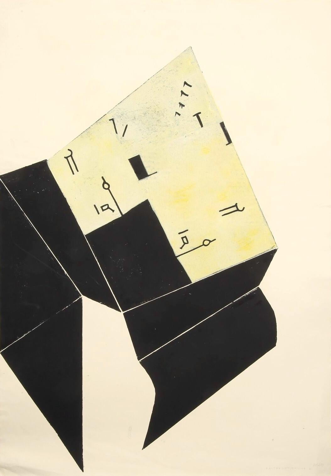 Abstract Print di Martel Wiegand - Falter Notierung 2 (Astratto, Moderno, Nero, Farfalla, ~42% OFF - NUOVE FOTO)