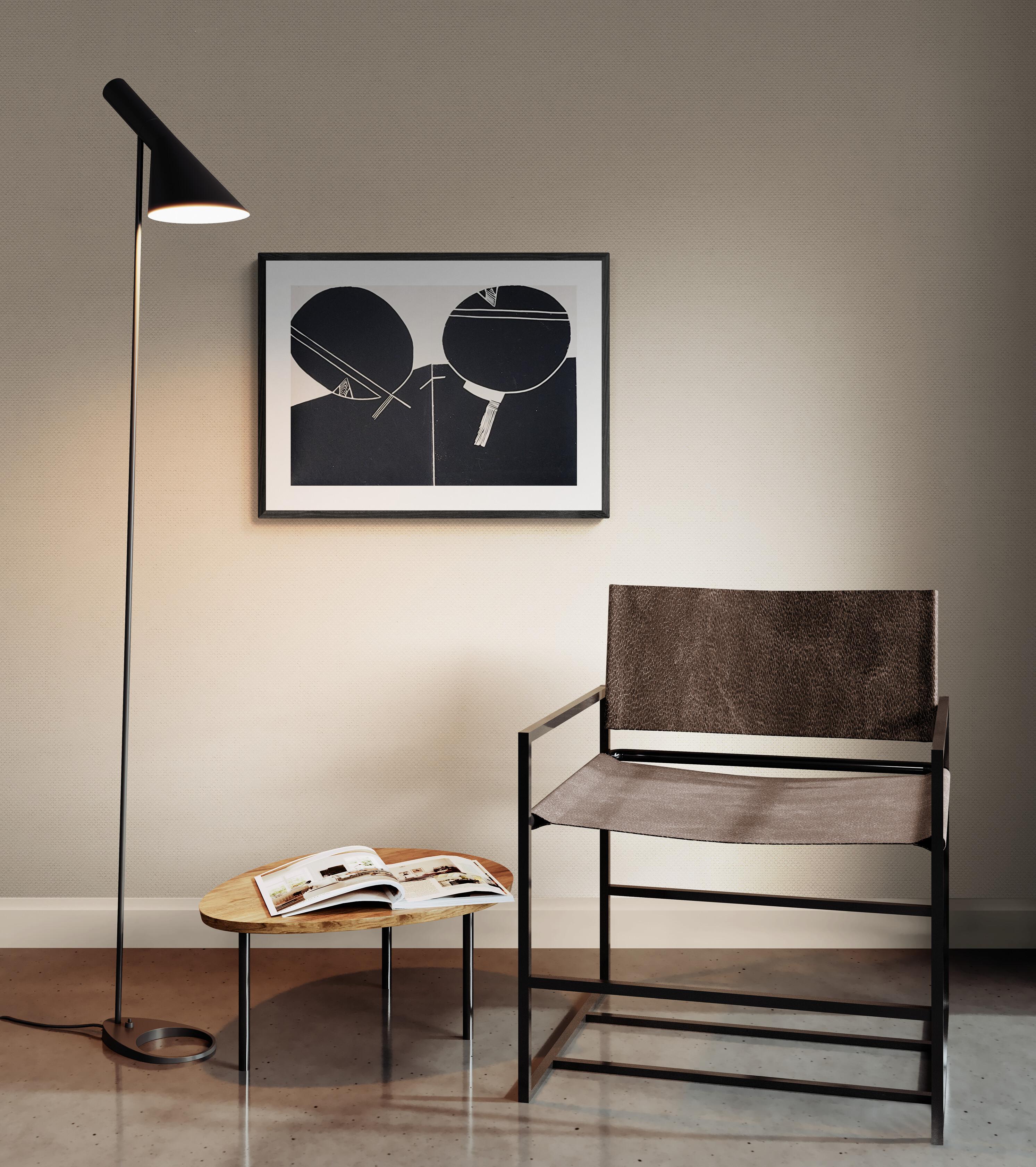 Untitled (Abstract, Modern, Black & White, Linocut, ~33% OFF - LIMITED TIME) - Print by Martel Wiegand