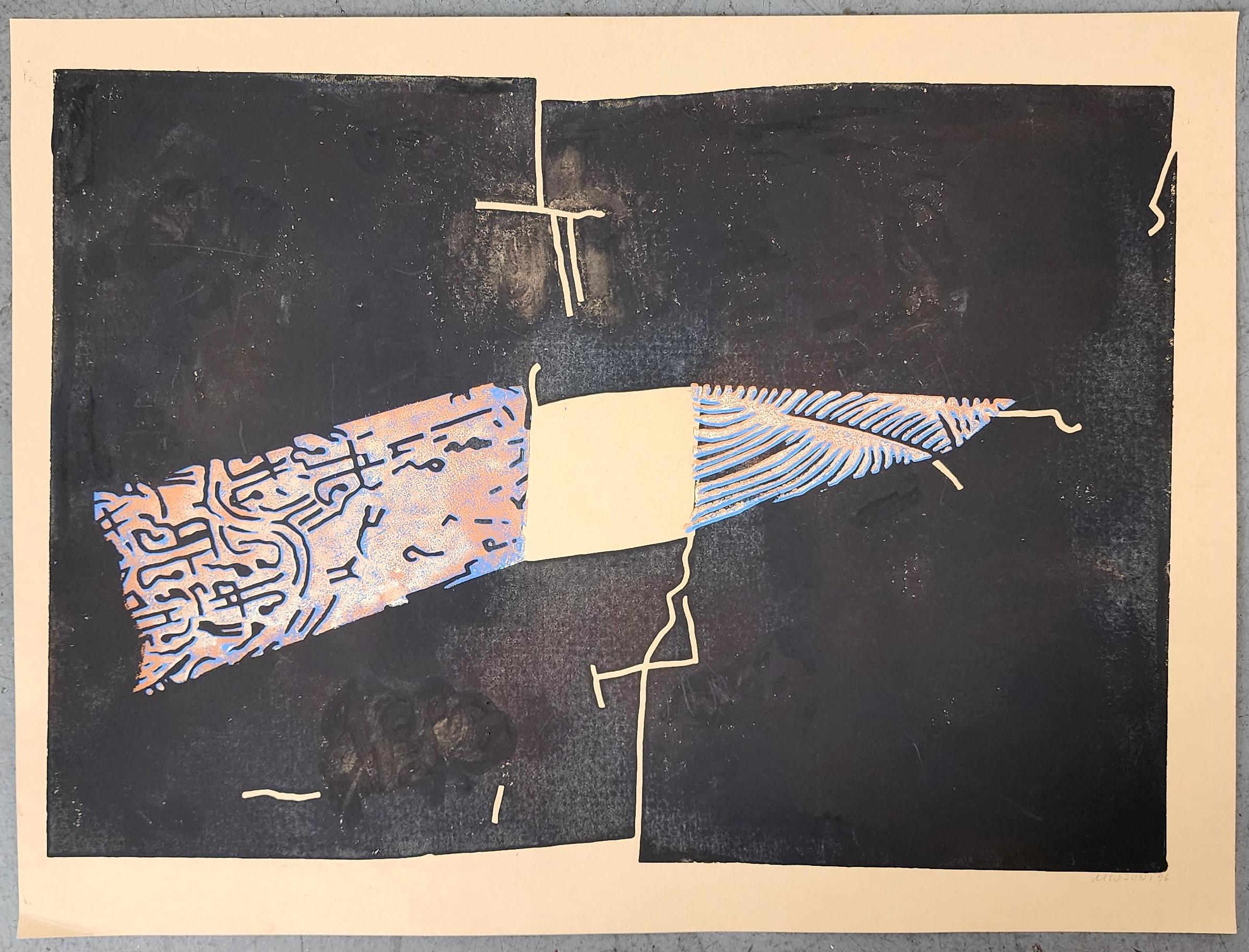 Martel Wiegand
Senza titolo (Astratto, Moderno, Beige, Marrone, Linocut)
Linoleum Tagliato su carta leggera
1996
19,29 x 25,59 pollici (49 x 69 cm)
Edizione: Unico
Monogramma e data a mano
Il COA ha fornito

*Condit: Segni di stoccaggio, minime