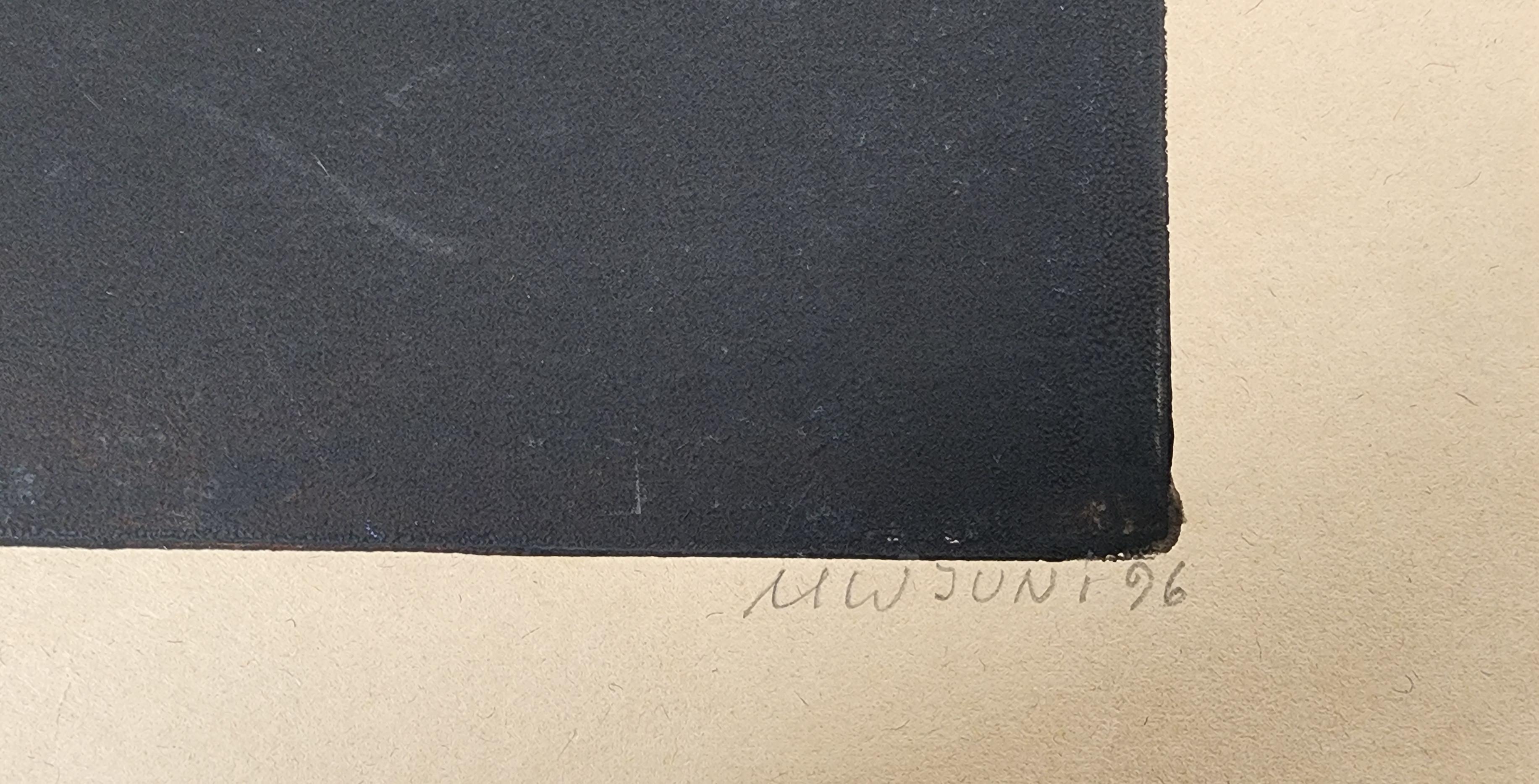Senza titolo (Astratto, Moderno, Influenza asiatica, Linocut, ~33% OFF - TEMPO LIMITATO) in vendita 3