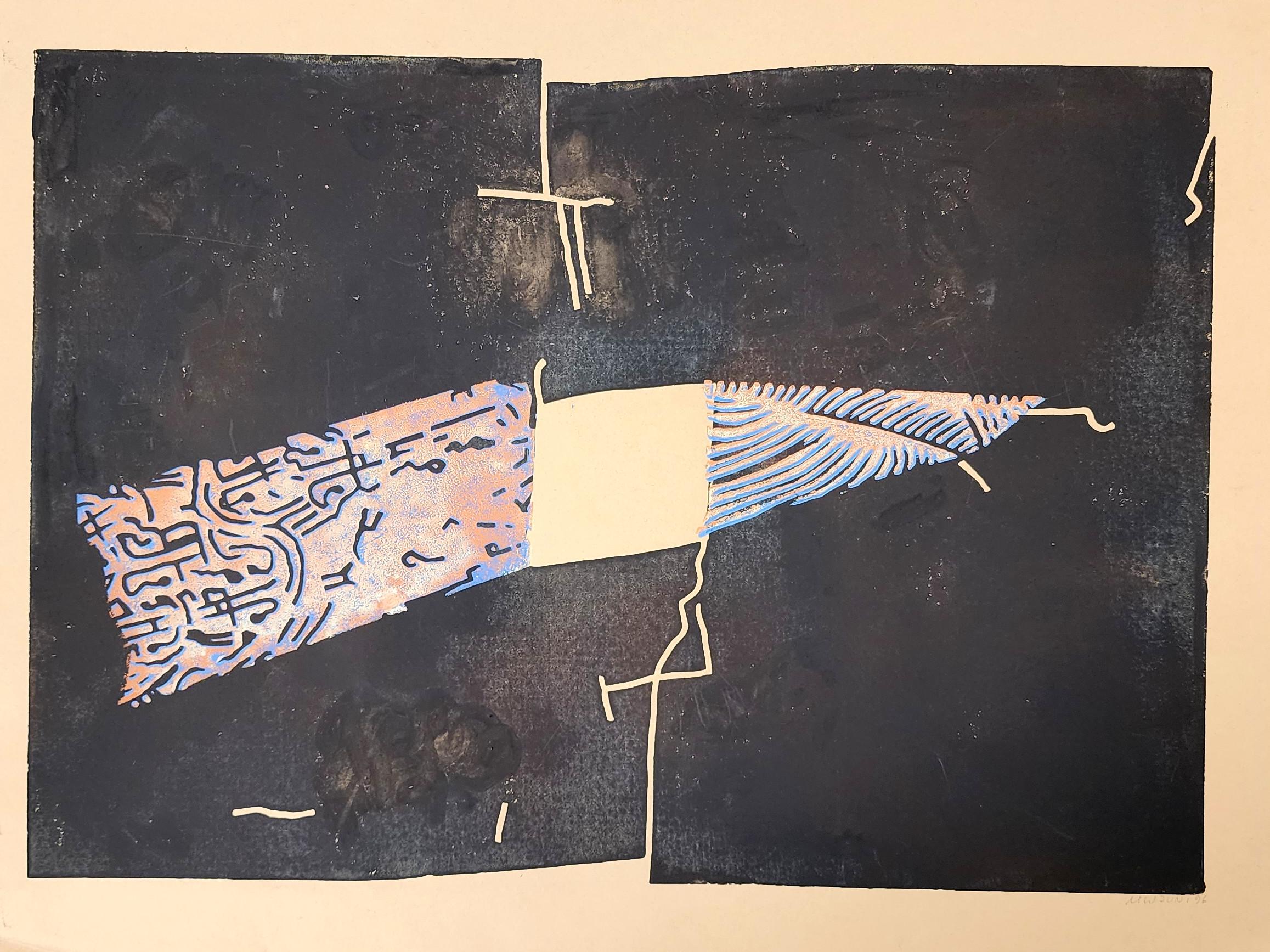 Abstract Print di Martel Wiegand - Senza titolo (Astratto, Moderno, Influenza asiatica, Linocut, ~33% OFF - TEMPO LIMITATO)