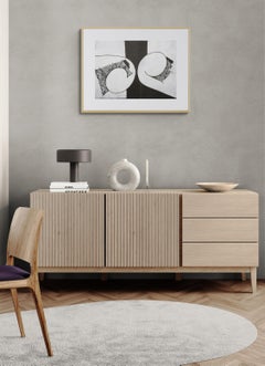 Senza titolo (Astratto, Moderno, Bianco e nero, Stampa a rilievo)