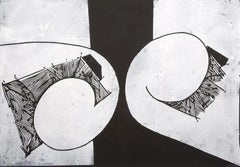 Senza titolo (Astratto, Moderno, Bianco e nero, Stampa a rilievo)