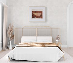 Sin título (Abstracto, Moderno, Tono Tierra, Rojo, Linograbado, ~33% DE DESCUENTO - TIEMPO LIMITADO)