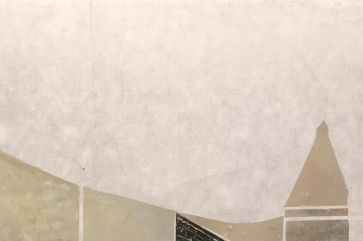 Untitled (Architectural Abstract, Modern, Beige, Brown, ~33% OFF - LIMITED TIME) For Sale 6