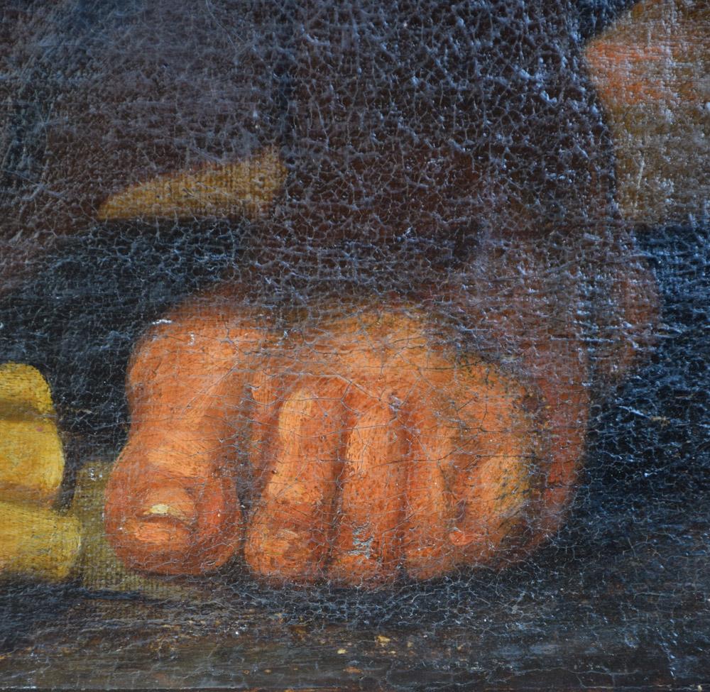 Hand-Painted Marteldood Van de H. Laurentius Peter Paul Rubens Oil on Canvas Painting c.1800 