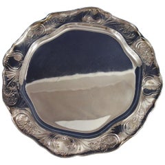 Plateau de service / plat à dîner en argent sterling Martele by Gorham n° 9010