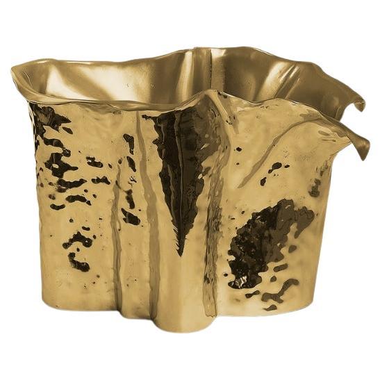 Martellato - Gold Champagne Cooler; Wine Bucket; Wine Cooler; Gold Ice Bucket 