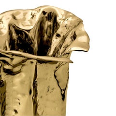 Martellato Medium - Jarrón escultórico artesanal con textura martillada