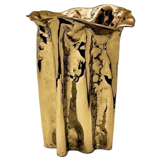 Martellato Medium - Jarrón escultórico artesanal con textura martillada
