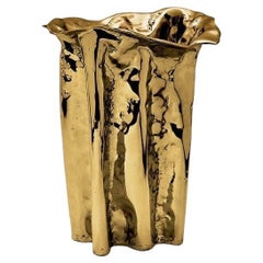 Martellato Medium - Vase sculptural fait à la main avec texture Hammée