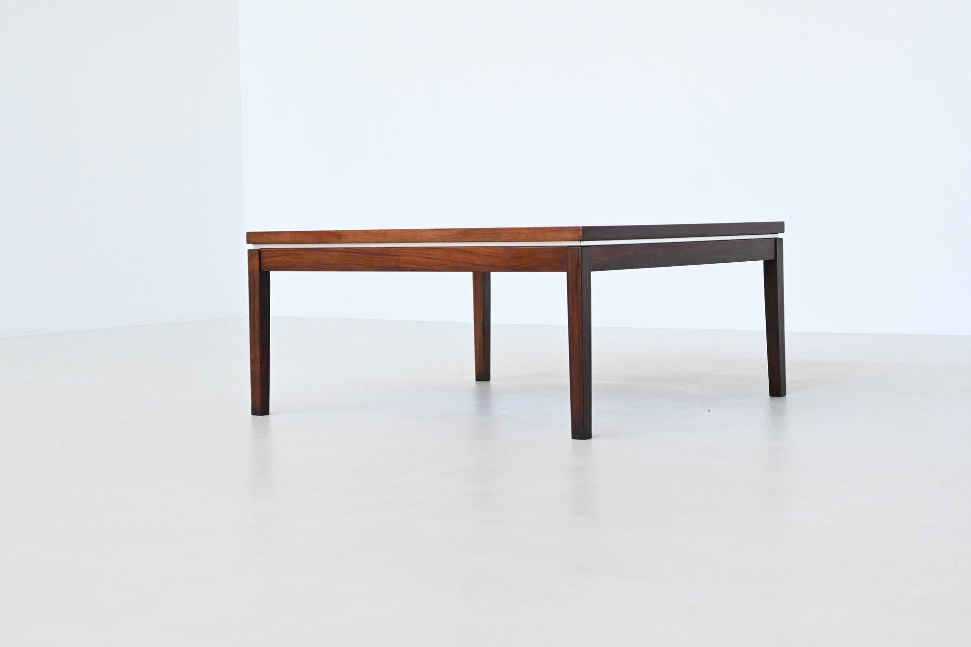 Marten Franckena coffee table rosewood Fristho The Netherlands 1960 For Sale 6