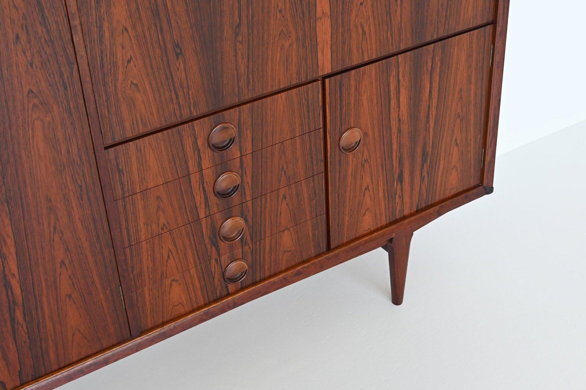 Marten Franckena PSR-130 highboard in rosewood Fristho Netherlands 1962 4