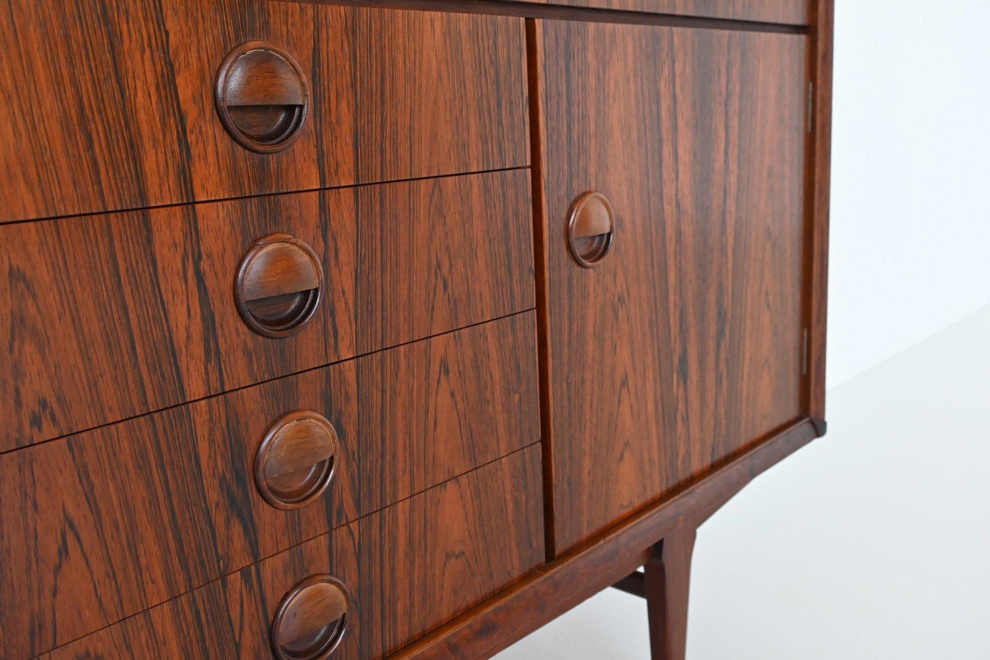 Marten Franckena PSR-130 highboard in rosewood Fristho Netherlands 1962 7