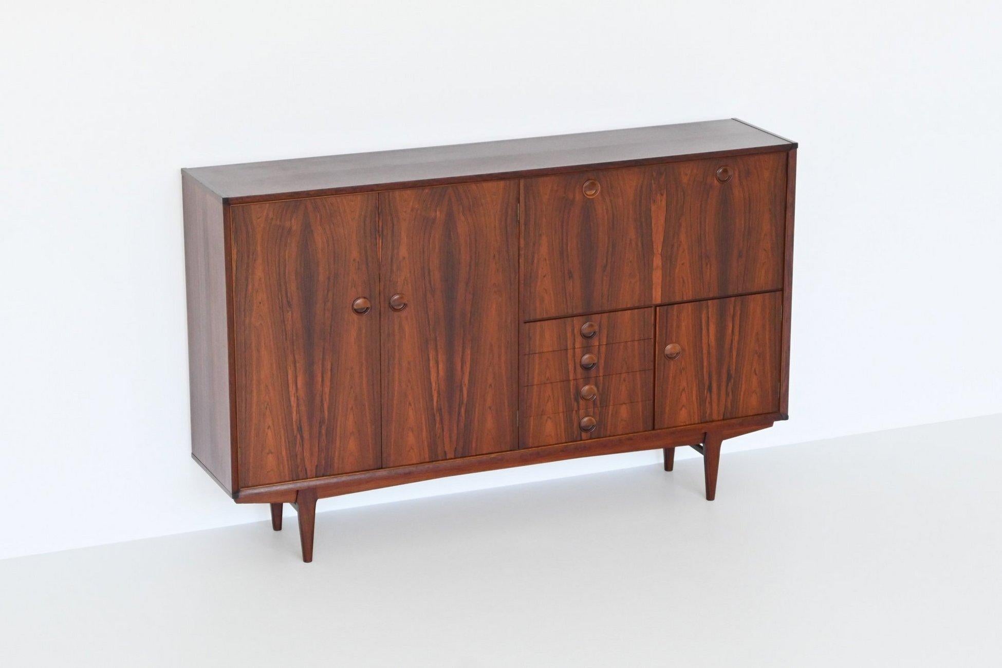 Marten Franckena PSR-130 highboard in rosewood Fristho Netherlands 1962 10