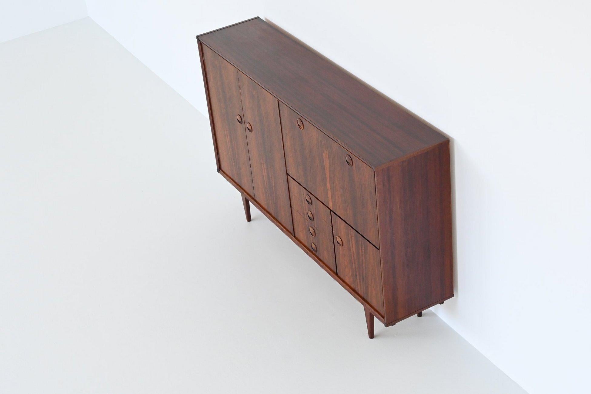 Marten Franckena PSR-130 highboard in rosewood Fristho Netherlands 1962 11