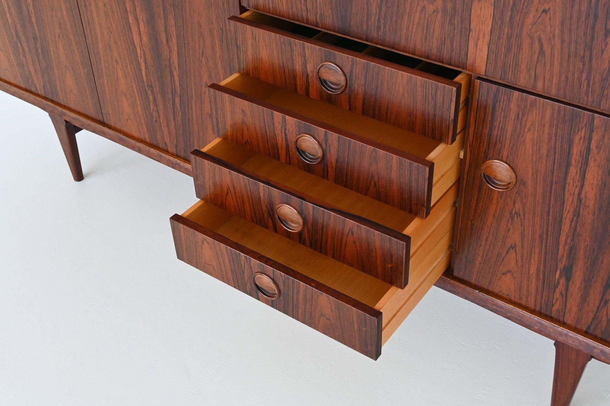 Marten Franckena PSR-130 highboard in rosewood Fristho Netherlands 1962 2