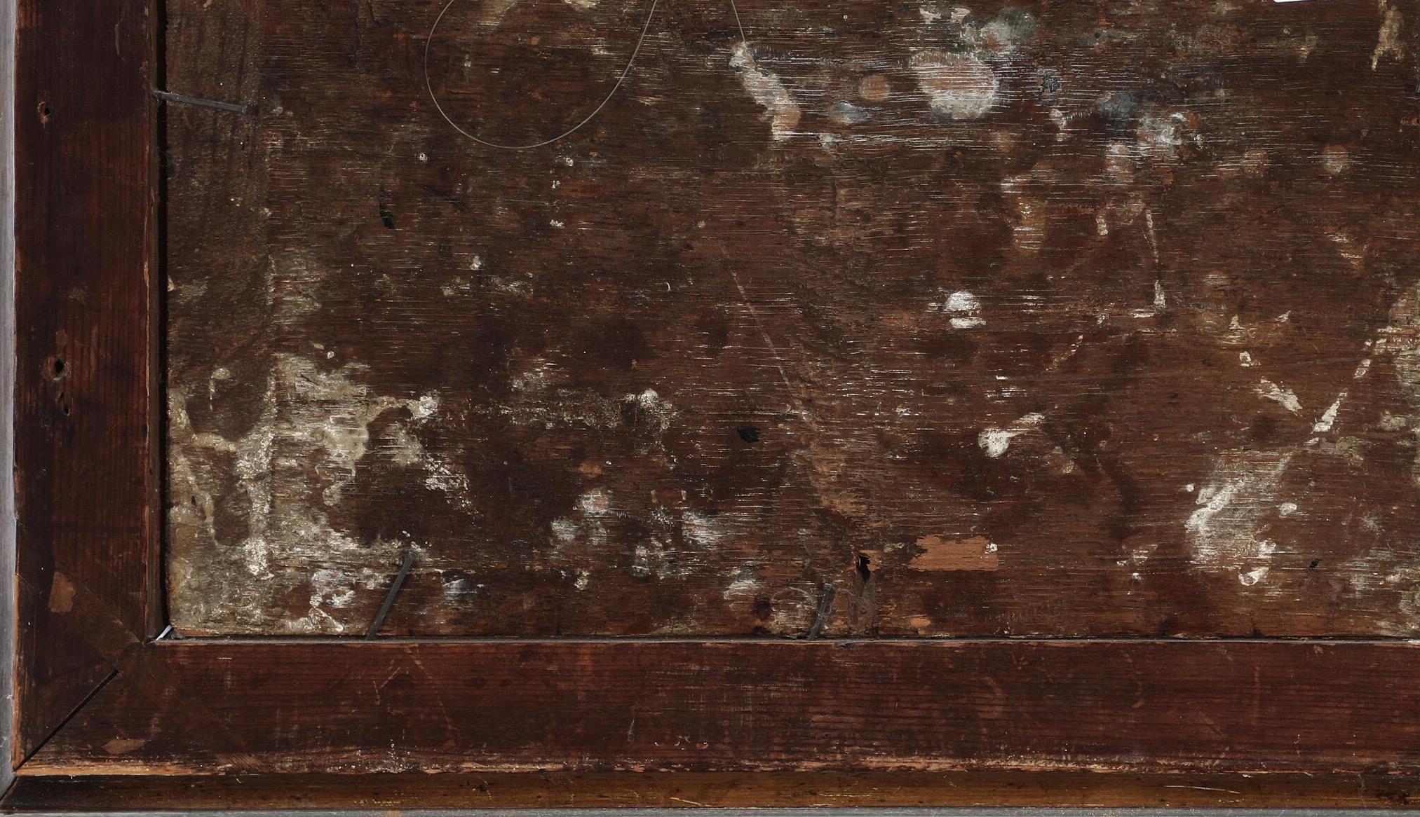 Scène de Veduta italienne par un artiste flamand - 18e siècle Huile sur panneau. en vente 3