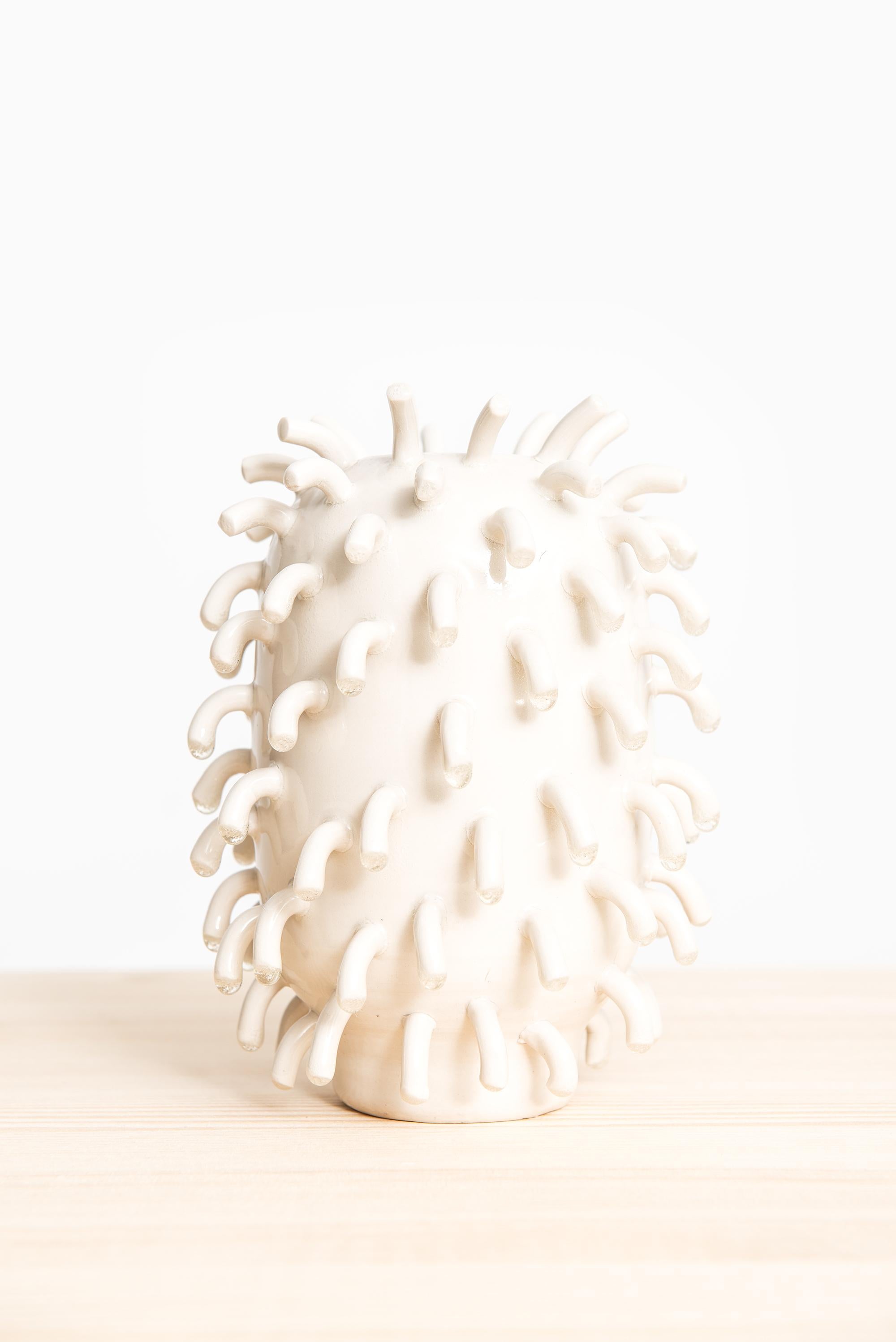 Ceramic vase model Hairy designed and produced by Mårten Medbo.