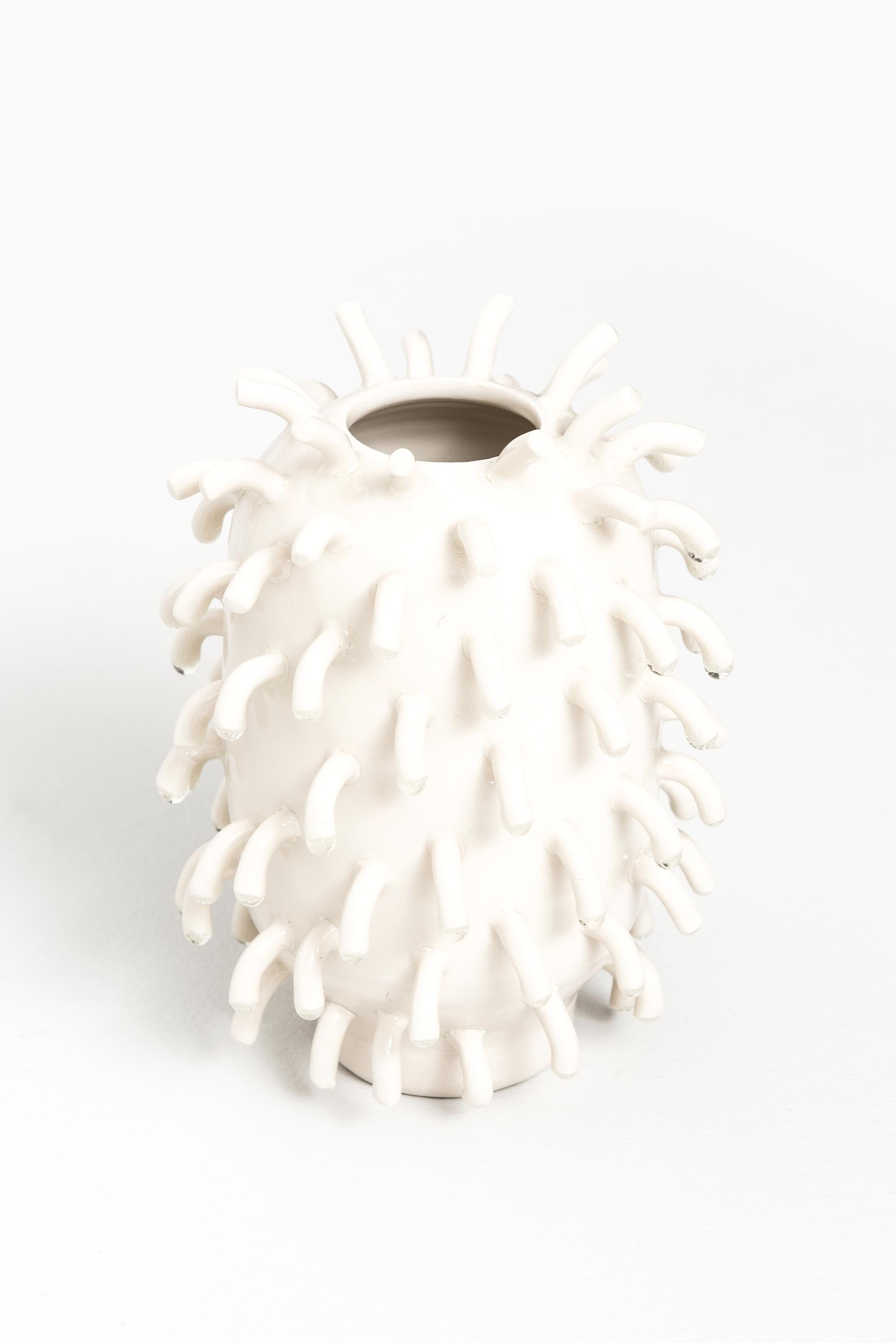 Mårten Medbo Ceramic Vase Model Hairy In Good Condition For Sale In Limhamn, Skåne län