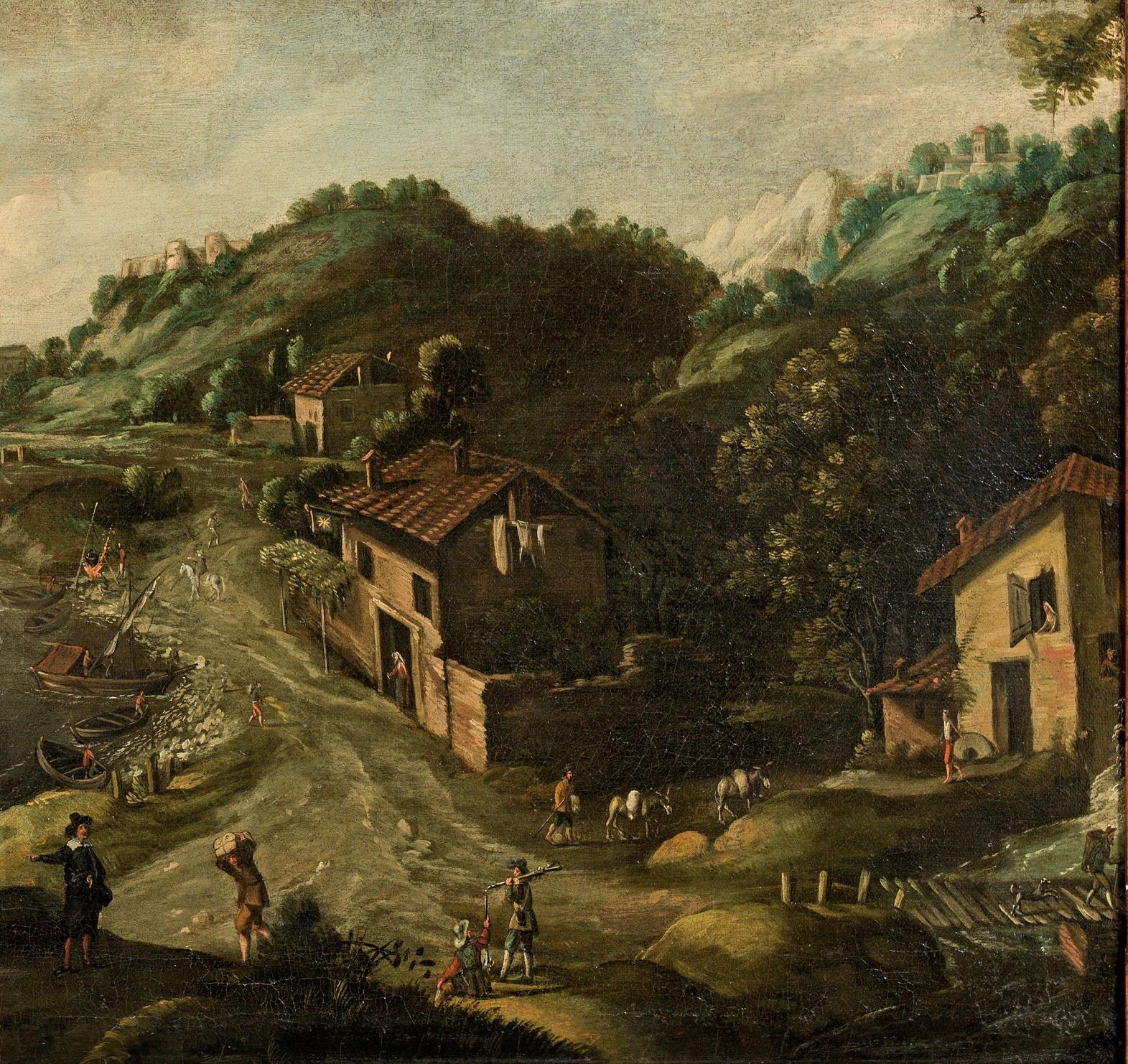 Meereslandschaft Valckenborch Gemälde Öl auf Leinwand Alter Meister 17. Jahrhundert Flämisch im Angebot 2
