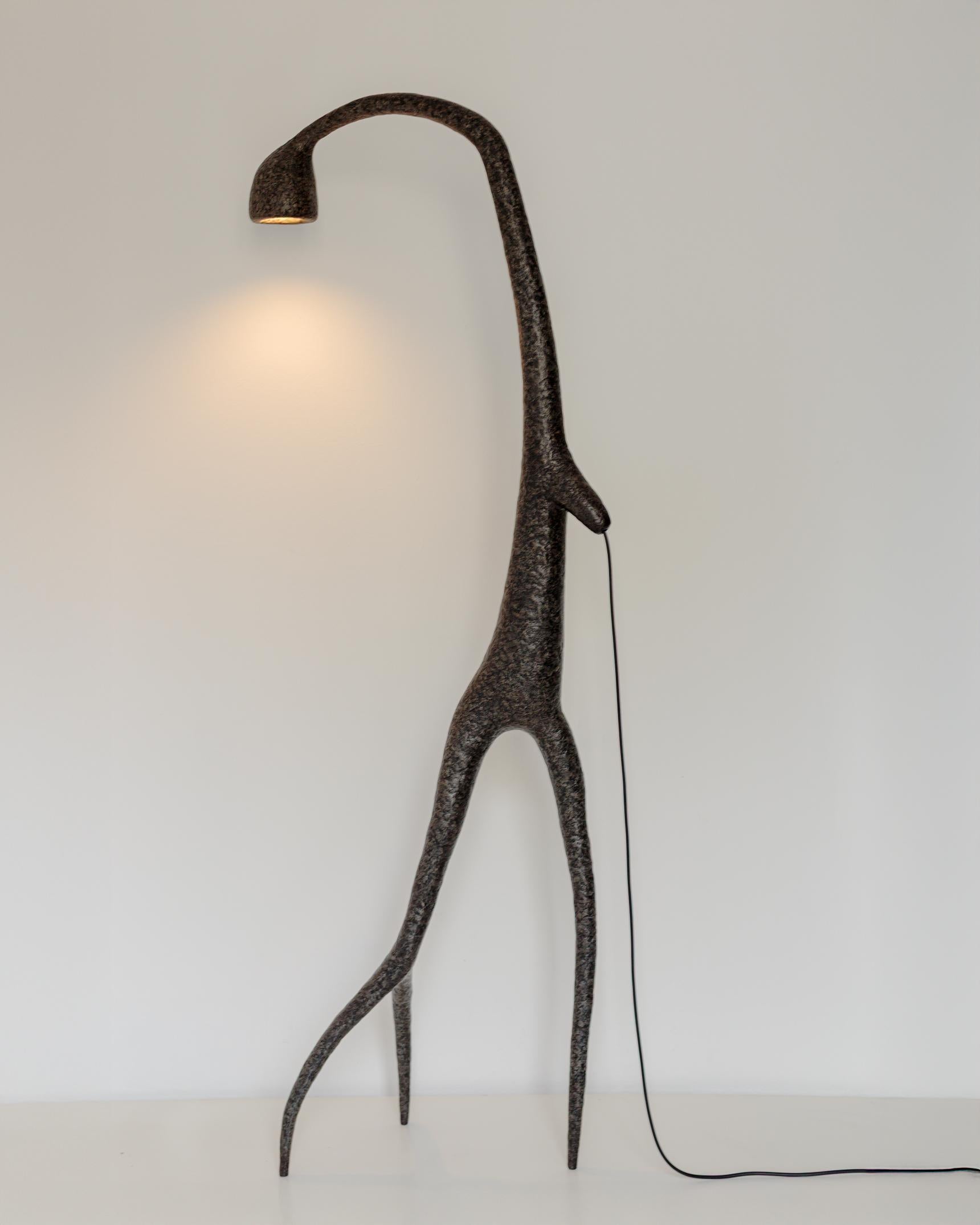 MARTESANA Contemporary Floor Lamp Black, Limited edition, Organic Bionic For Sale 3