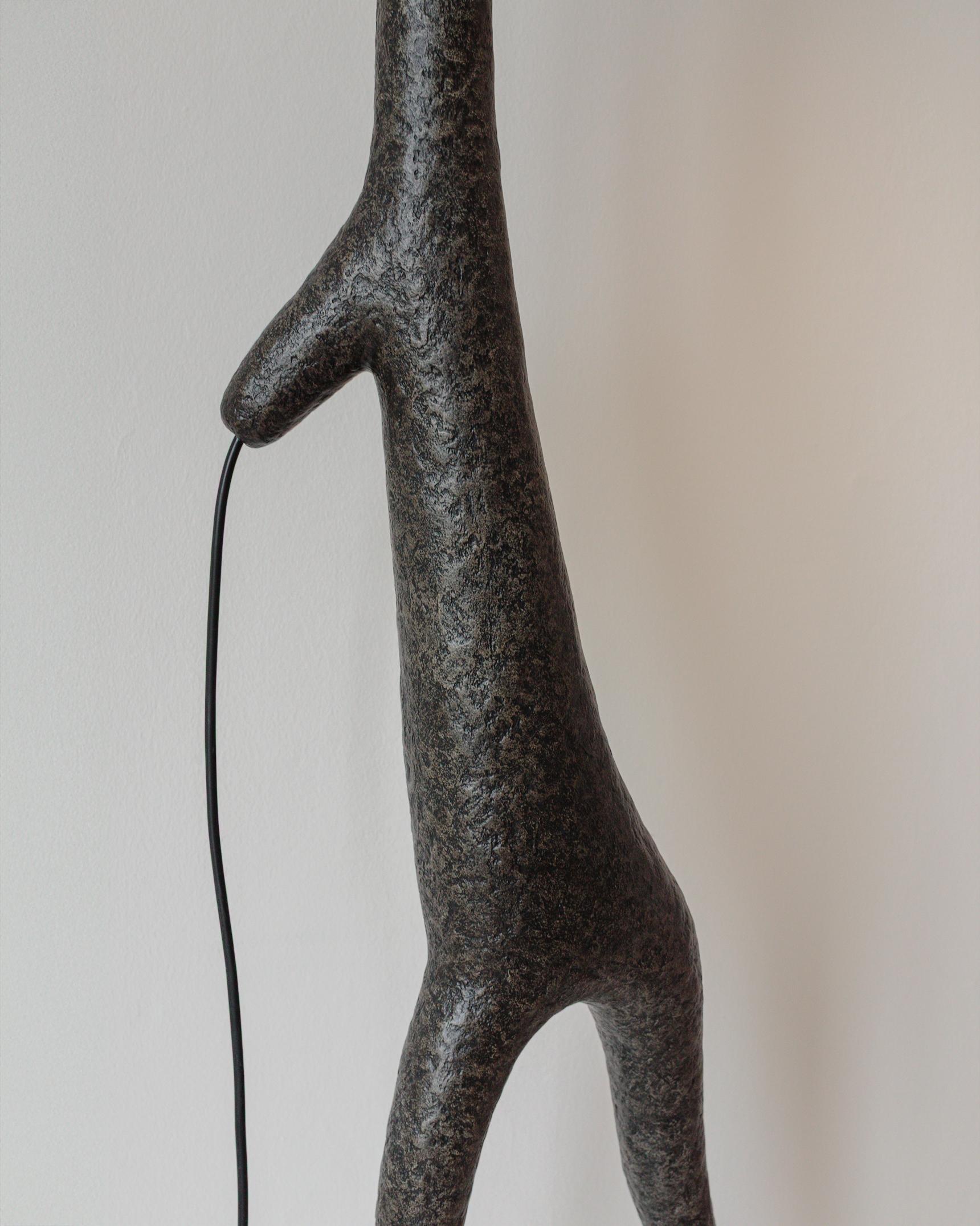 MARTESANA Contemporary Floor Lamp Black, Limited edition, Organic Bionic For Sale 5