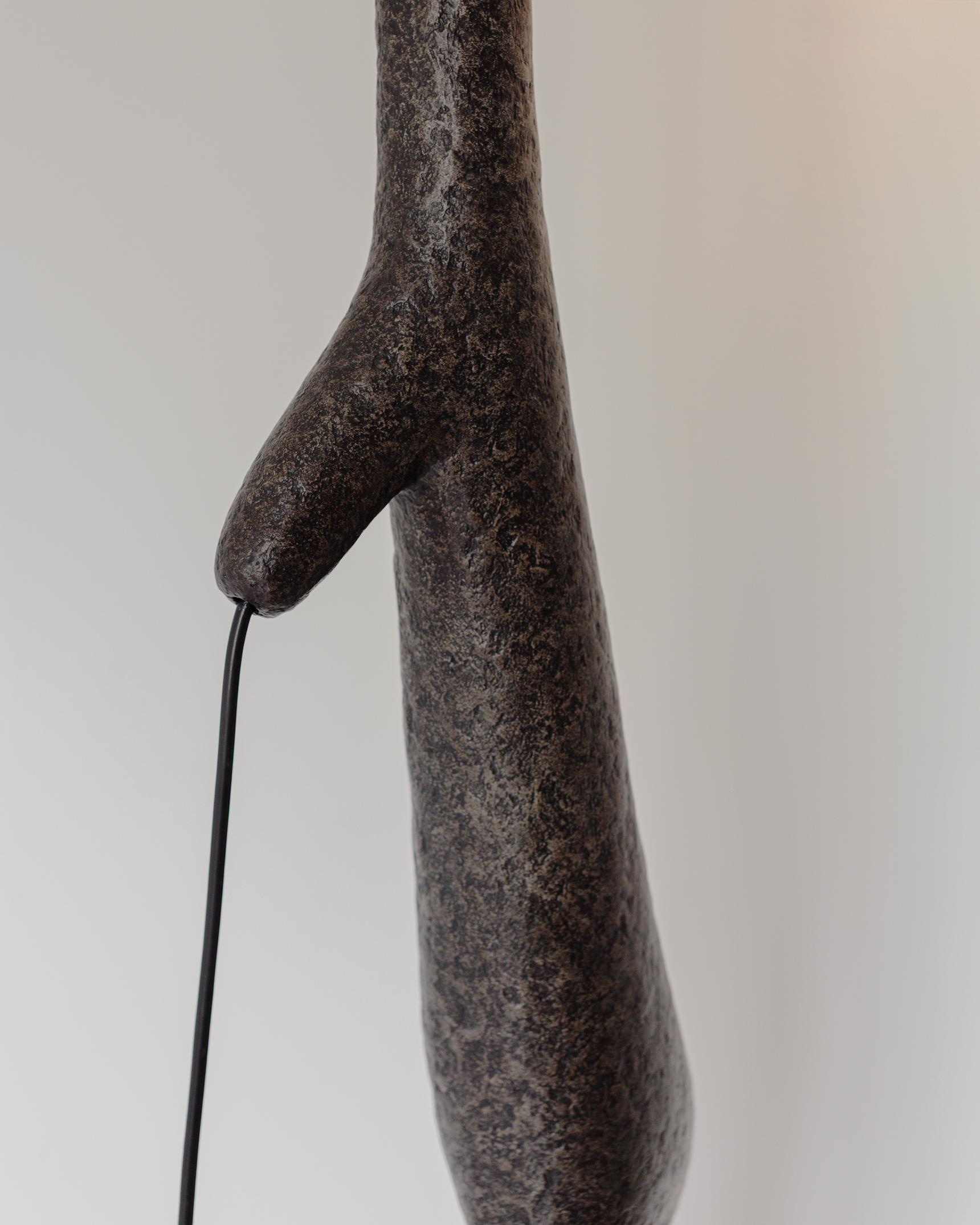 MARTESANA Contemporary Floor Lamp Black, Limited edition, Organic Bionic For Sale 6