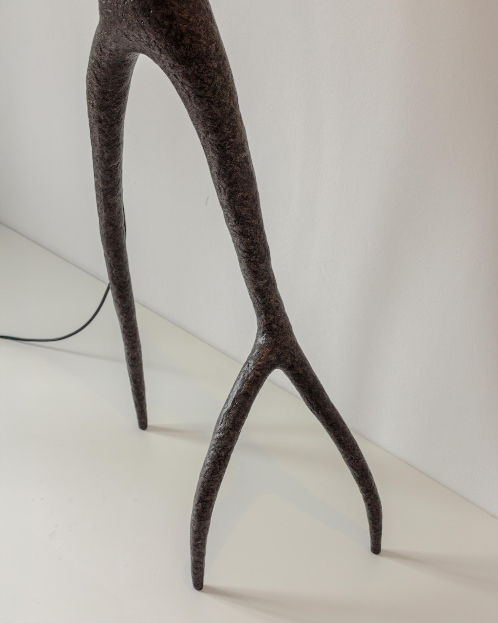 MARTESANA Contemporary Floor Lamp Black, Limited edition, Organic Bionic For Sale 7