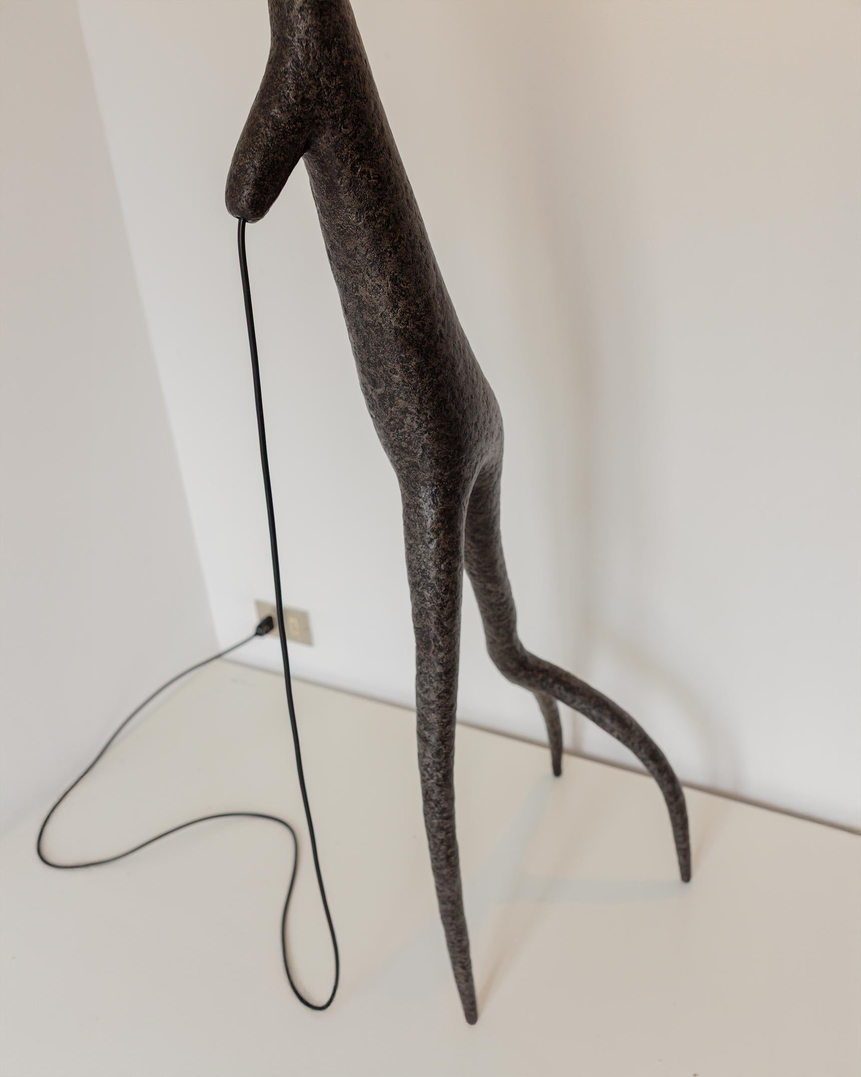 MARTESANA Contemporary Floor Lamp Black, Limited edition, Organic Bionic For Sale 8