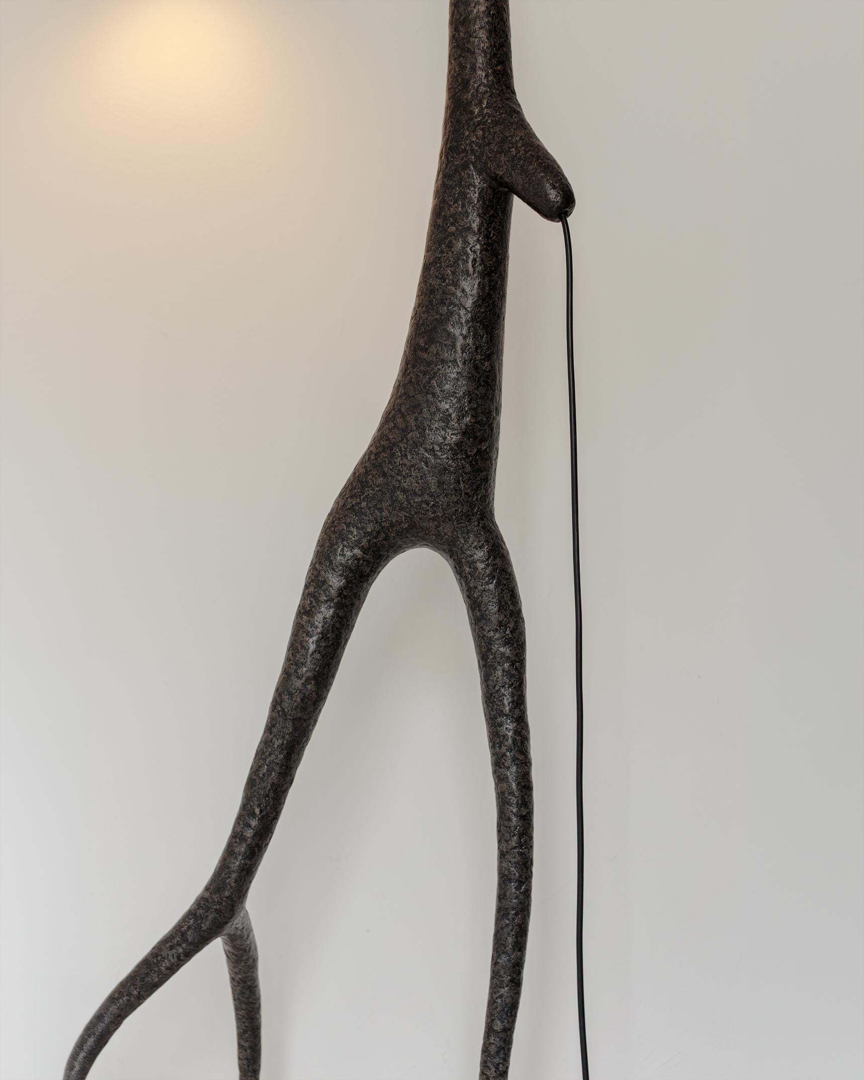 MARTESANA Contemporary Floor Lamp Black, Limited edition, Organic Bionic For Sale 9