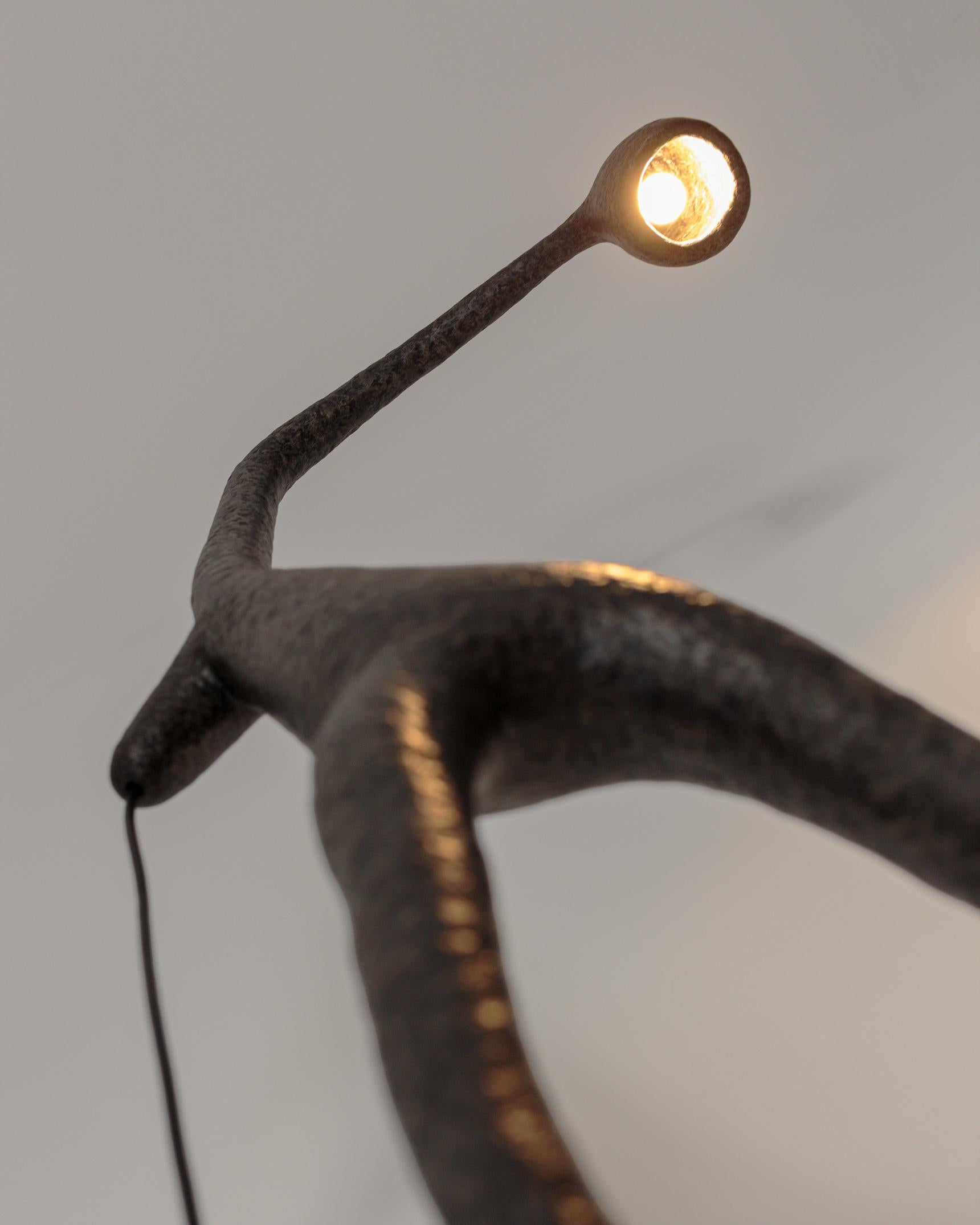 MARTESANA Contemporary Floor Lamp Black, Limited edition, Organic Bionic For Sale 10