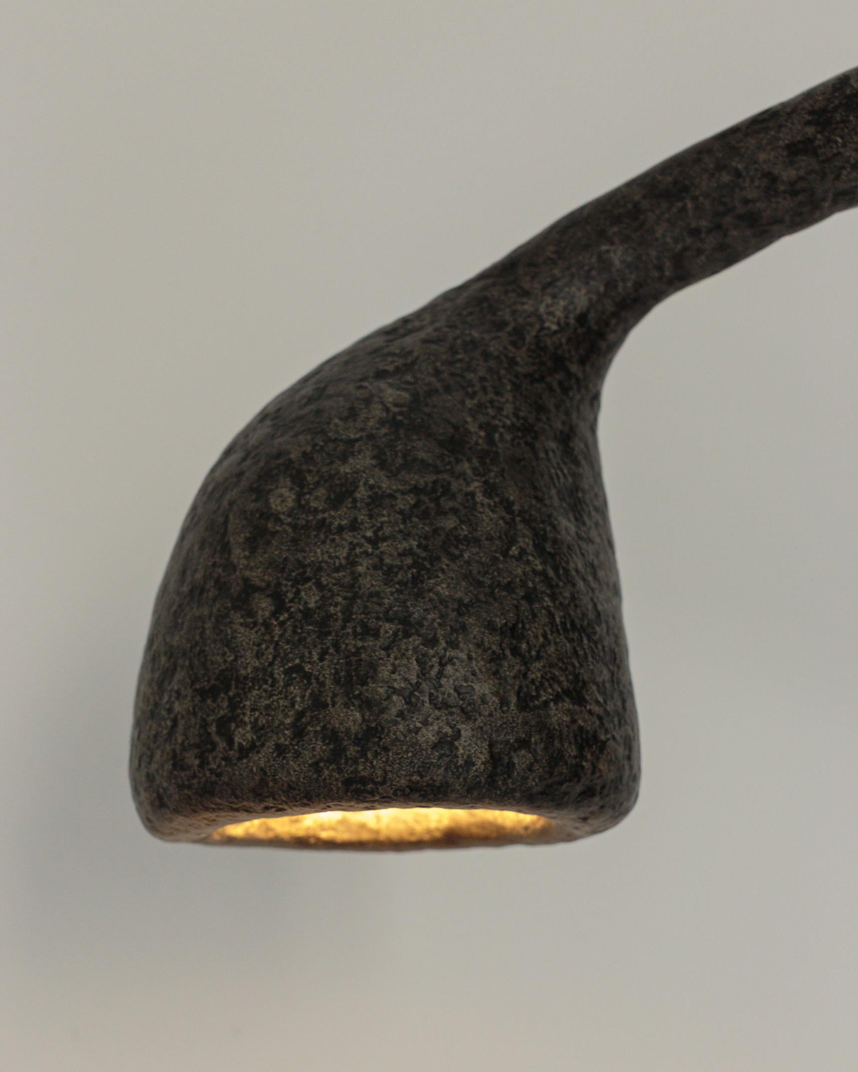 MARTESANA Contemporary Floor Lamp Black, Limited edition, Organic Bionic For Sale 12