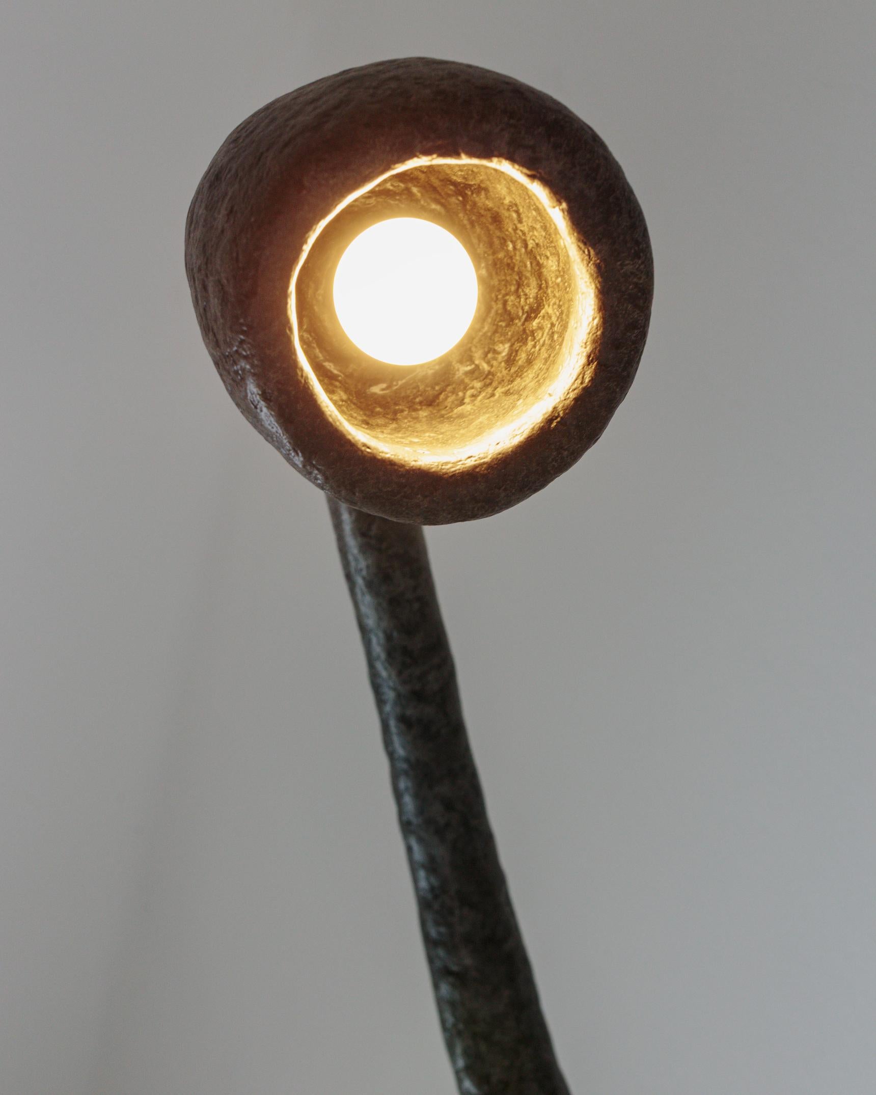 MARTESANA Contemporary Floor Lamp Black, Limited edition, Organic Bionic For Sale 13