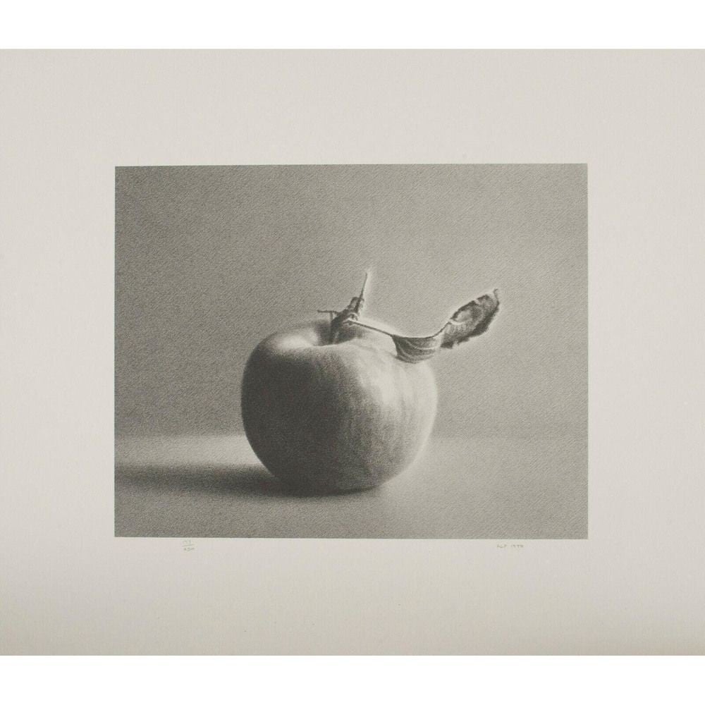 Martha Alf "Apple" Still Life Lithograph Print Limited Edition Signed (208/250)