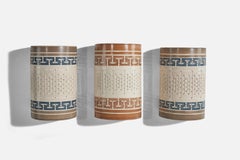 Martha and Beaumont Mood, Set Of Sconces, Ceramic, USA, 1970s