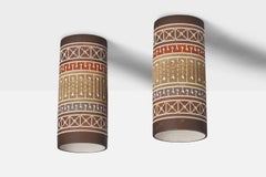 Martha & Beaumont Mood, Flush mounts, Ceramic, USA, 1970s