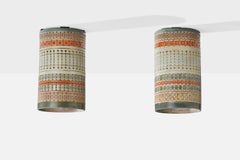 Martha & Beaumont Mood, Einbaubeleuchtung, Keramik, USA, 1970er Jahre