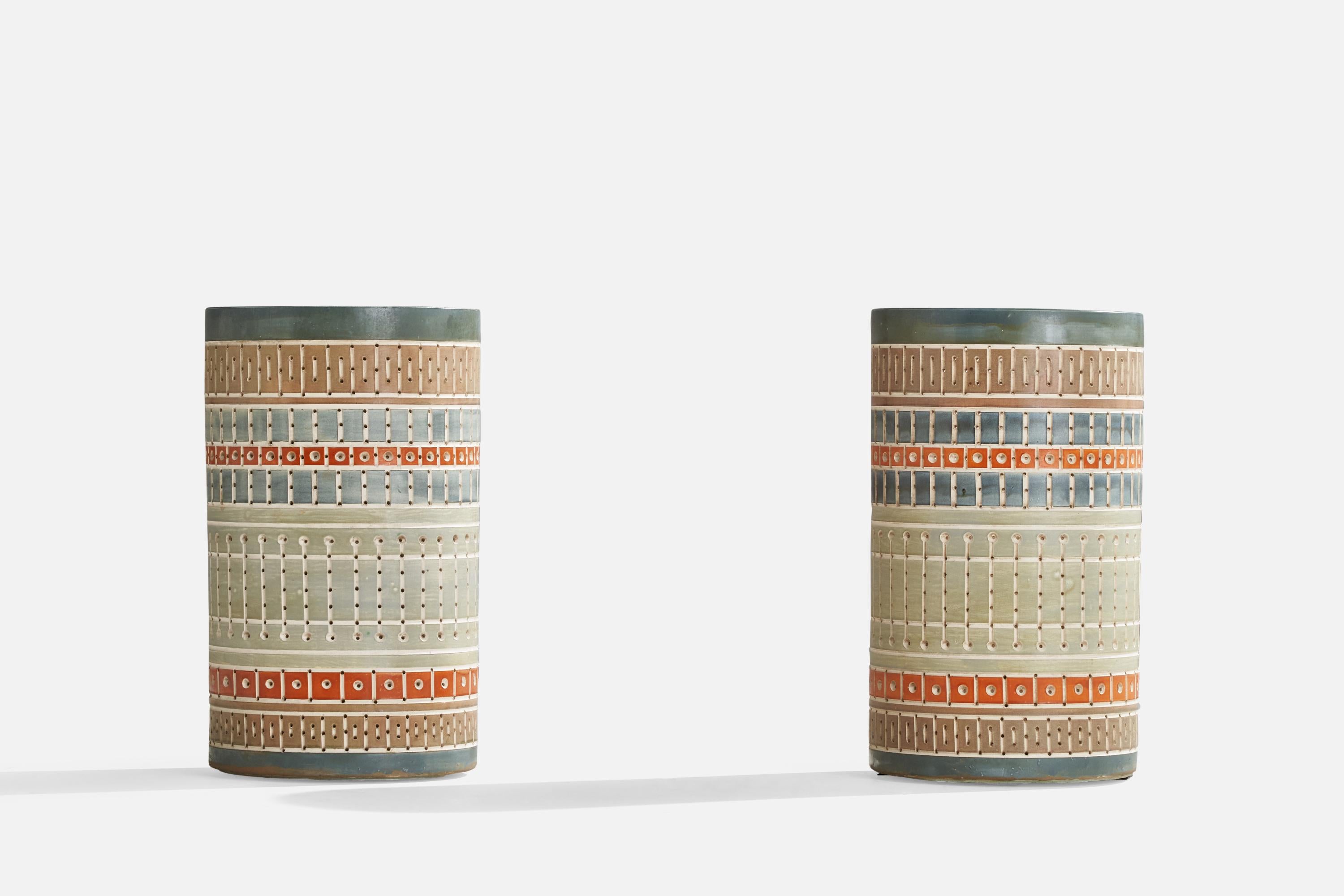 Scandinave moderne Martha & Beaumont Mood, montures encastrées en céramique, États-Unis, années 1970 en vente