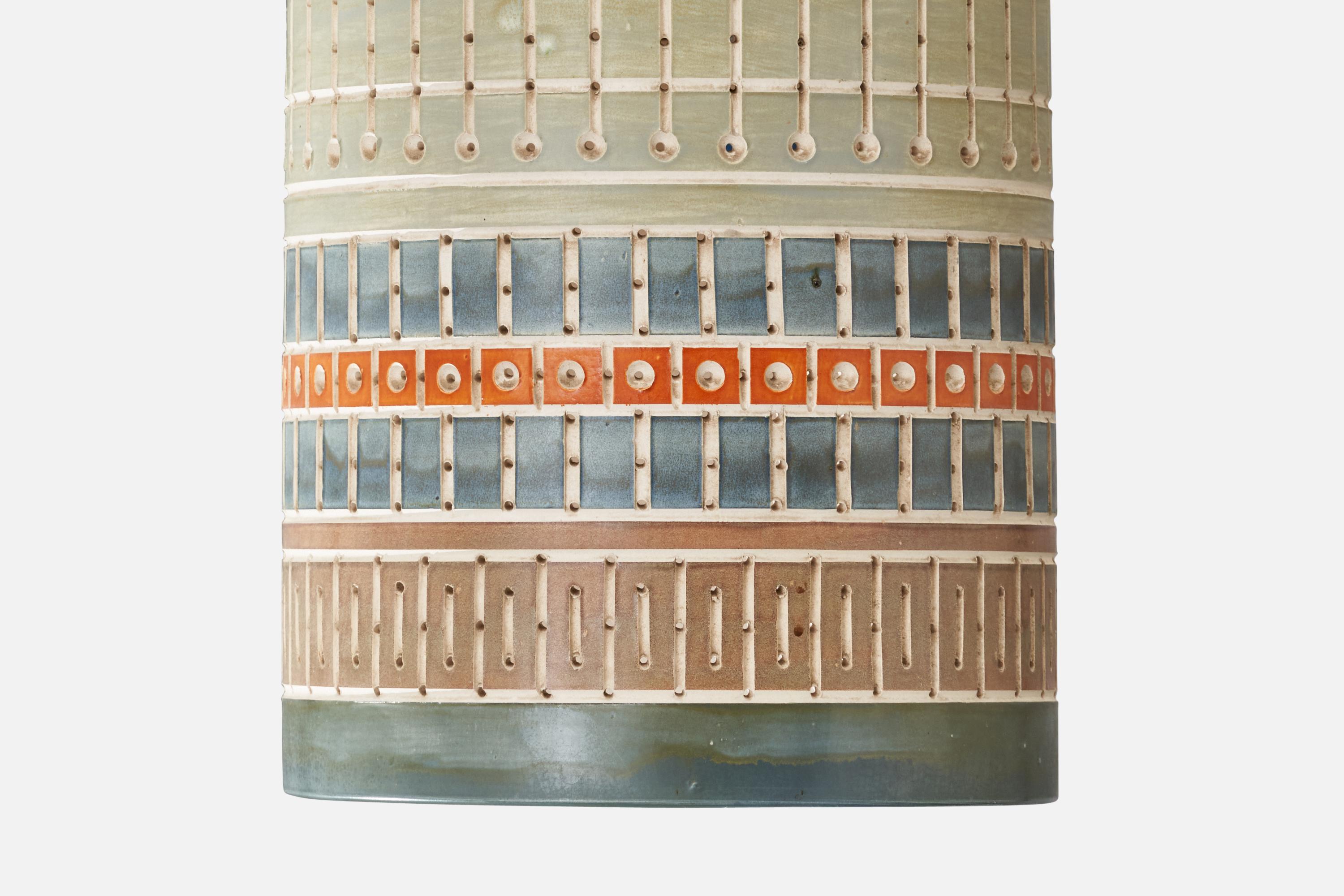 Martha & Beaumont Mood, Einbaubeleuchtung, Keramik, USA, 1970er Jahre (Ende des 20. Jahrhunderts) im Angebot