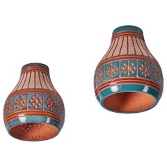 Martha & Beaumont Mood, montures encastrées en céramique, États-Unis, années 1970