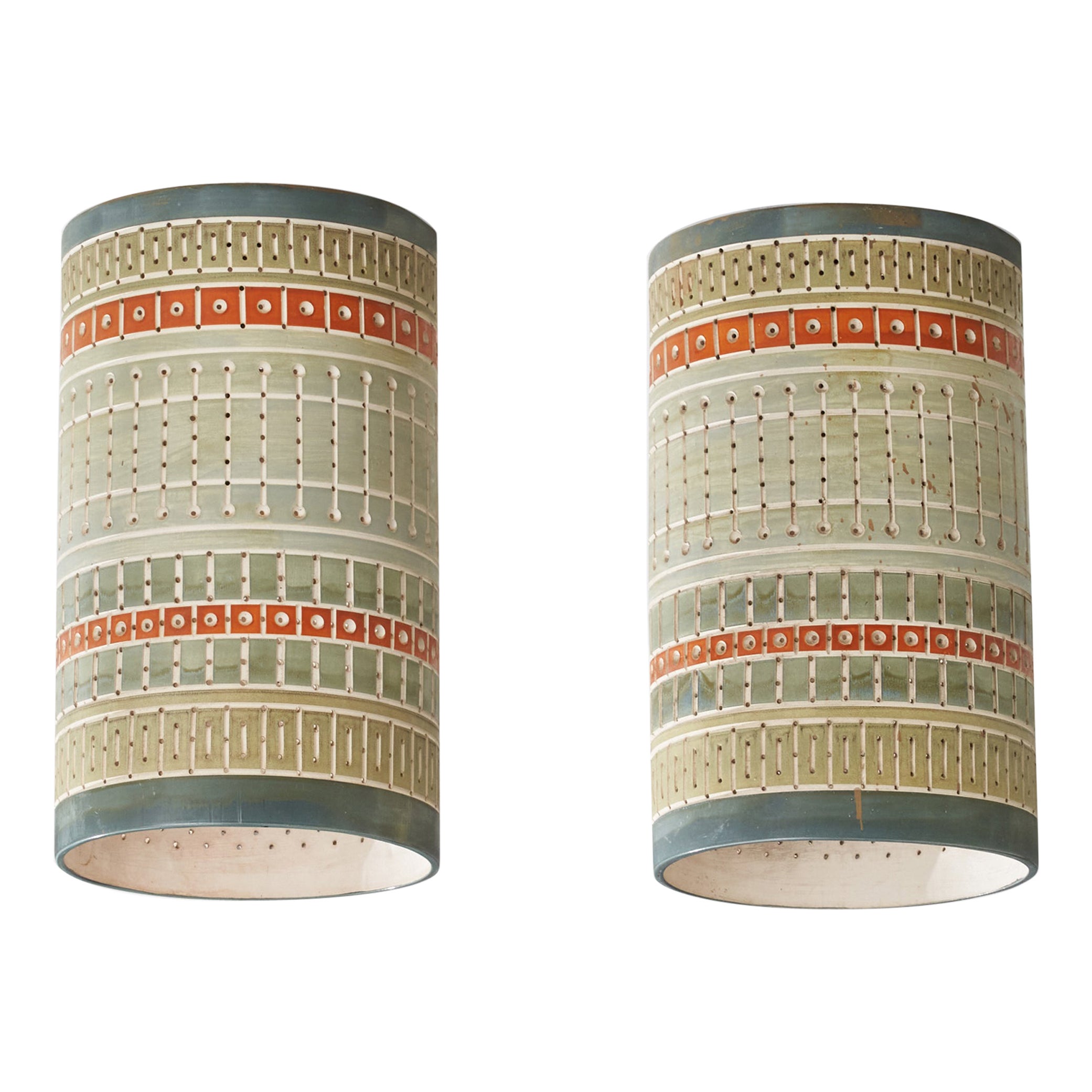 Martha & Beaumont Mood, Soportes empotrados, Cerámica, EE.UU., Década de 1970