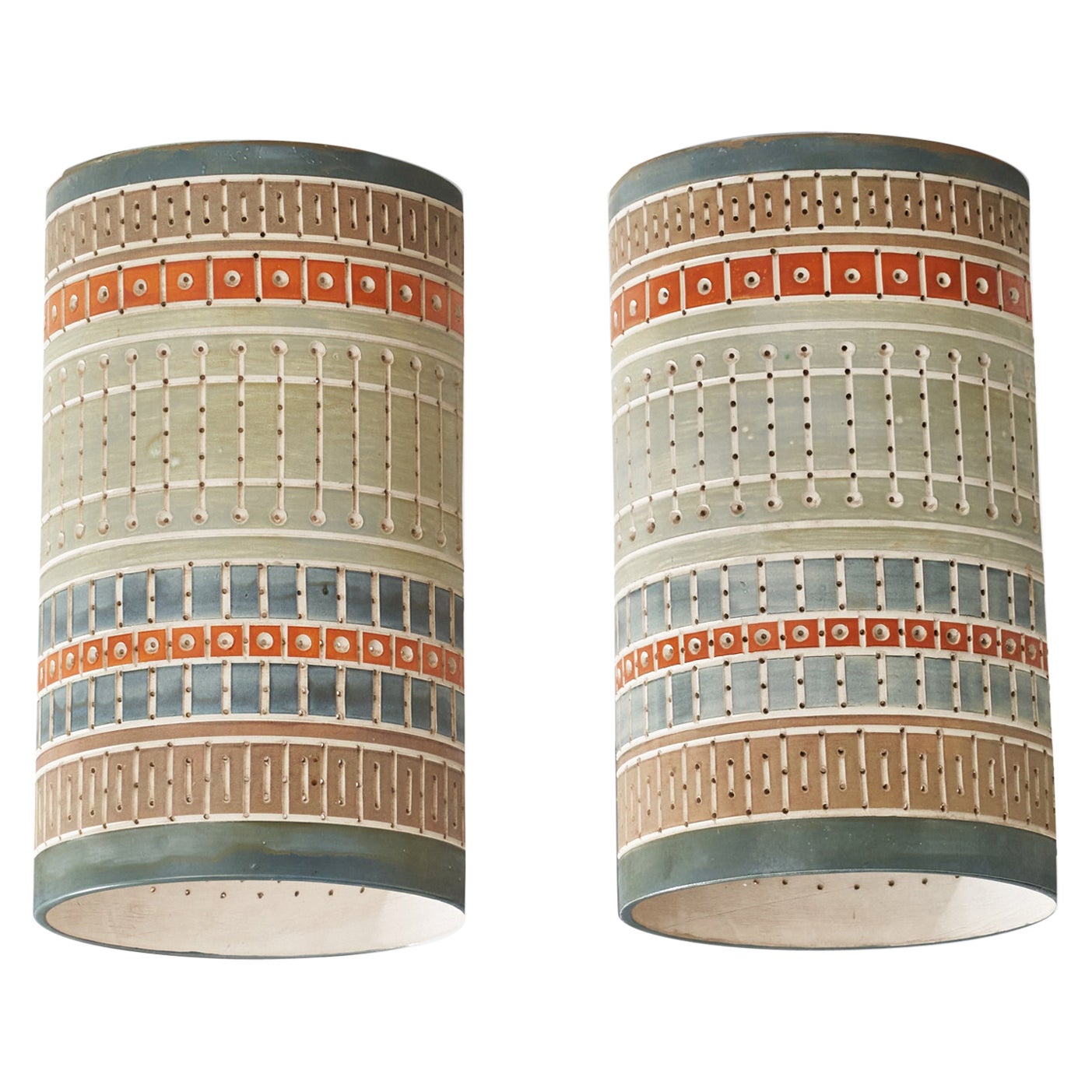 Martha & Beaumont Mood, Soportes empotrados, Cerámica, EE.UU., Década de 1970