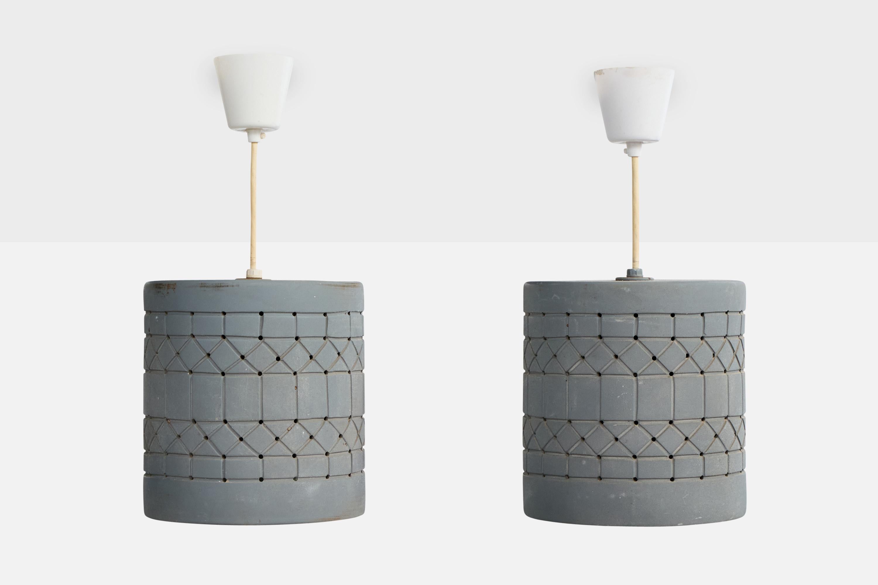 Martha & Beaumont Mood, Lámparas colgantes, Cerámica, EE.UU., Años 70 Moderno de mediados de siglo en venta