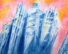 Vintage Abstract Skyscrapers