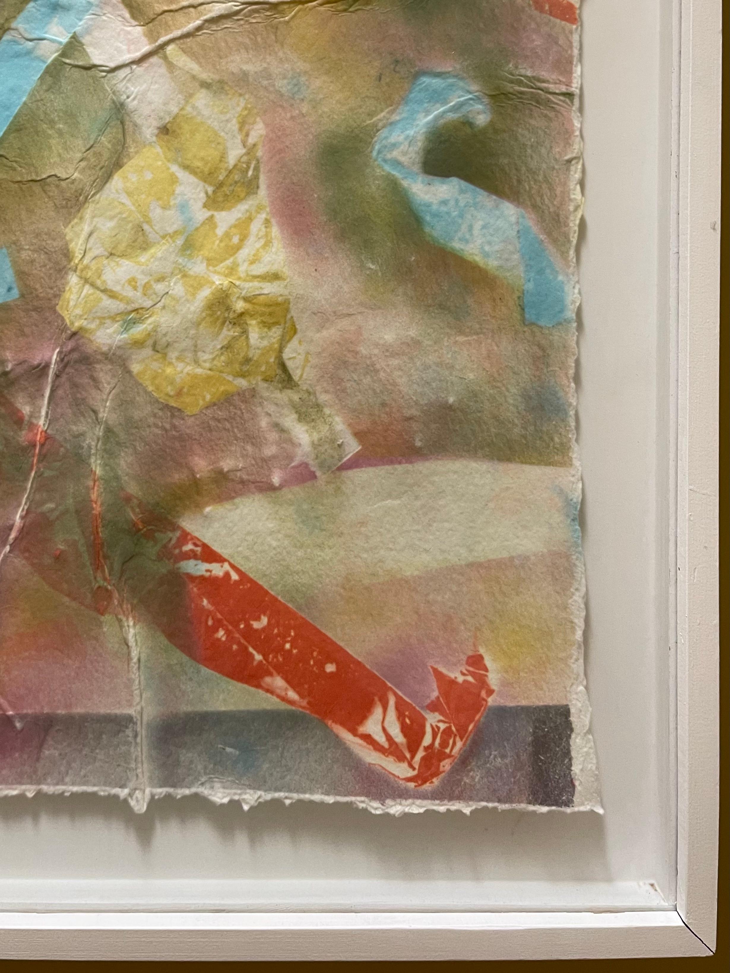 Contemporary Multi Color Abstract Painting auf handgeschöpftem Papier von Martha Holden im Angebot 8