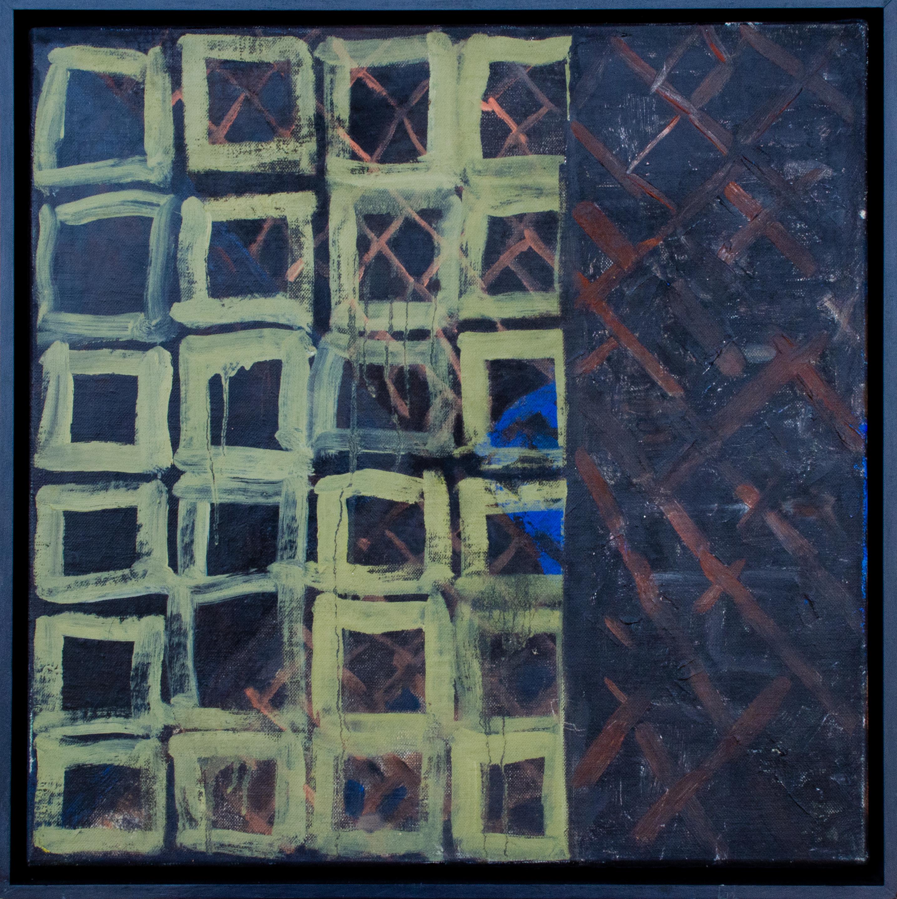 Geometric Painting by Martha Lloyd, Carrie Haddad Gallery Provenance