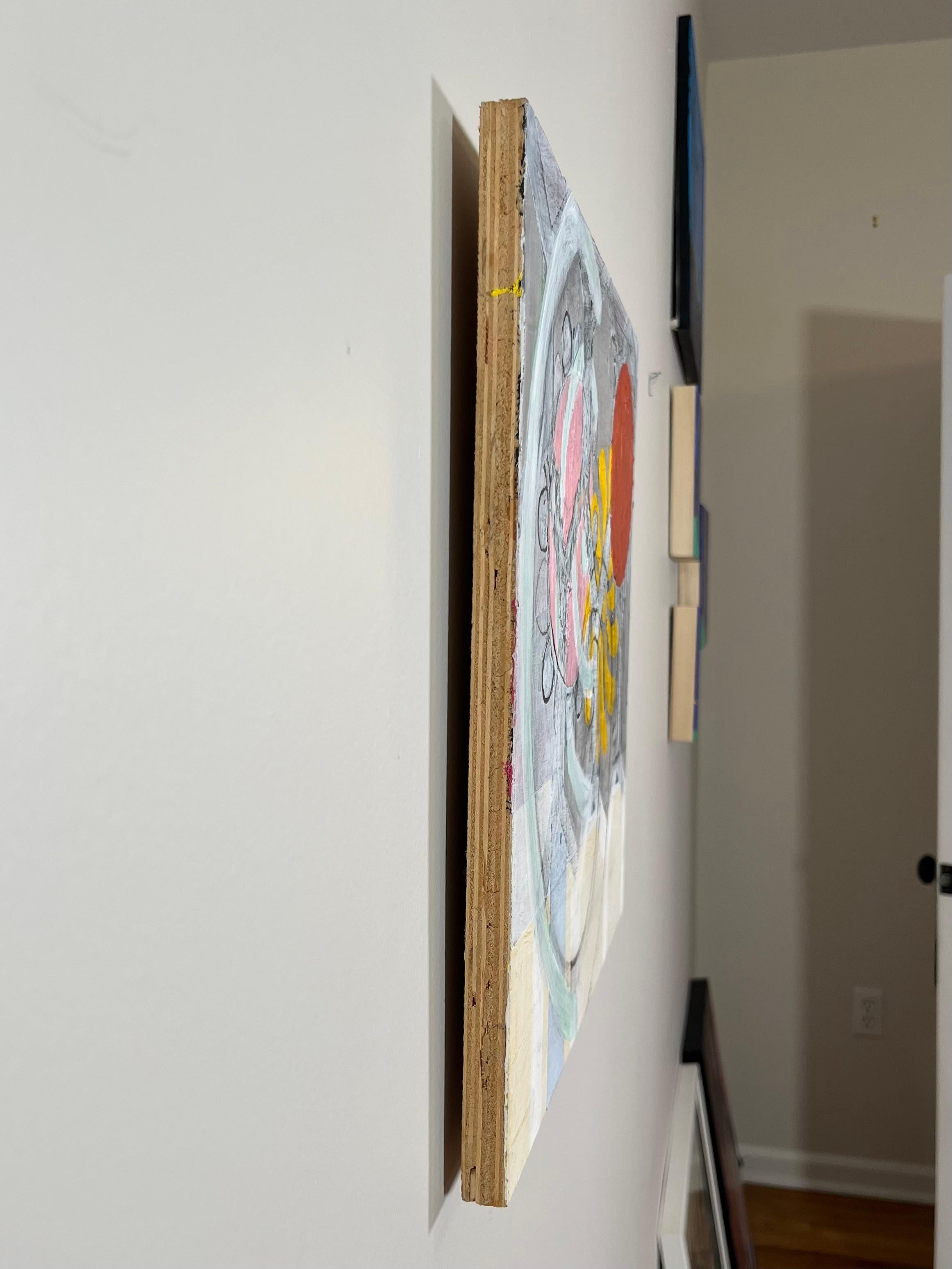 Abstract acrylic painting on wood panel by artist Martha Lloyd. 

About the artist:
Martha Anne Lloyd was born in Washington, D.C. in 1927. An avid artist, Lloyd completed a BFA degree at the American University in Washington, D.C. At age 63, she