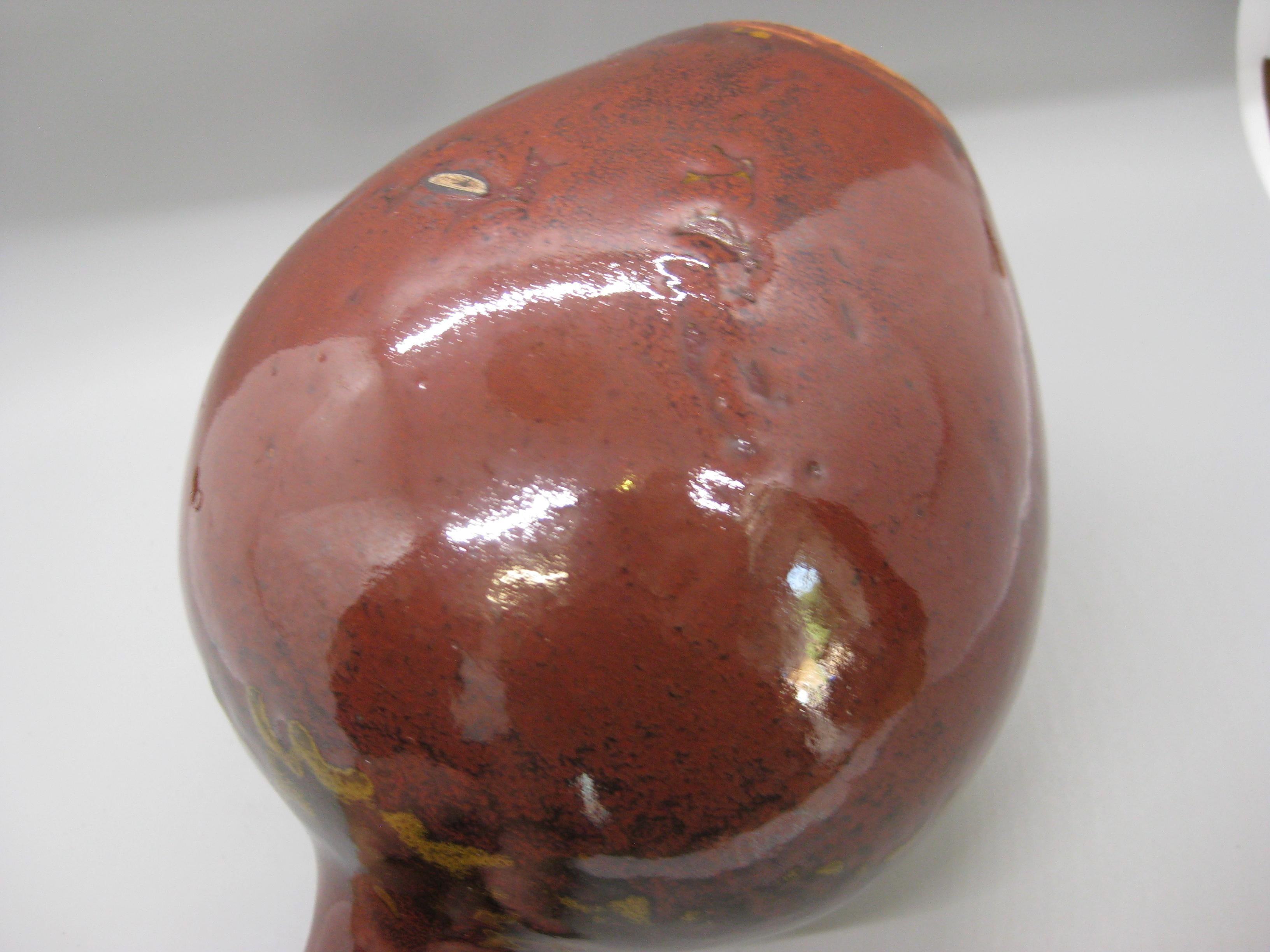 Martha Longenecker San Diego California Studio Pottery Vaso con smalto salino in vendita 9